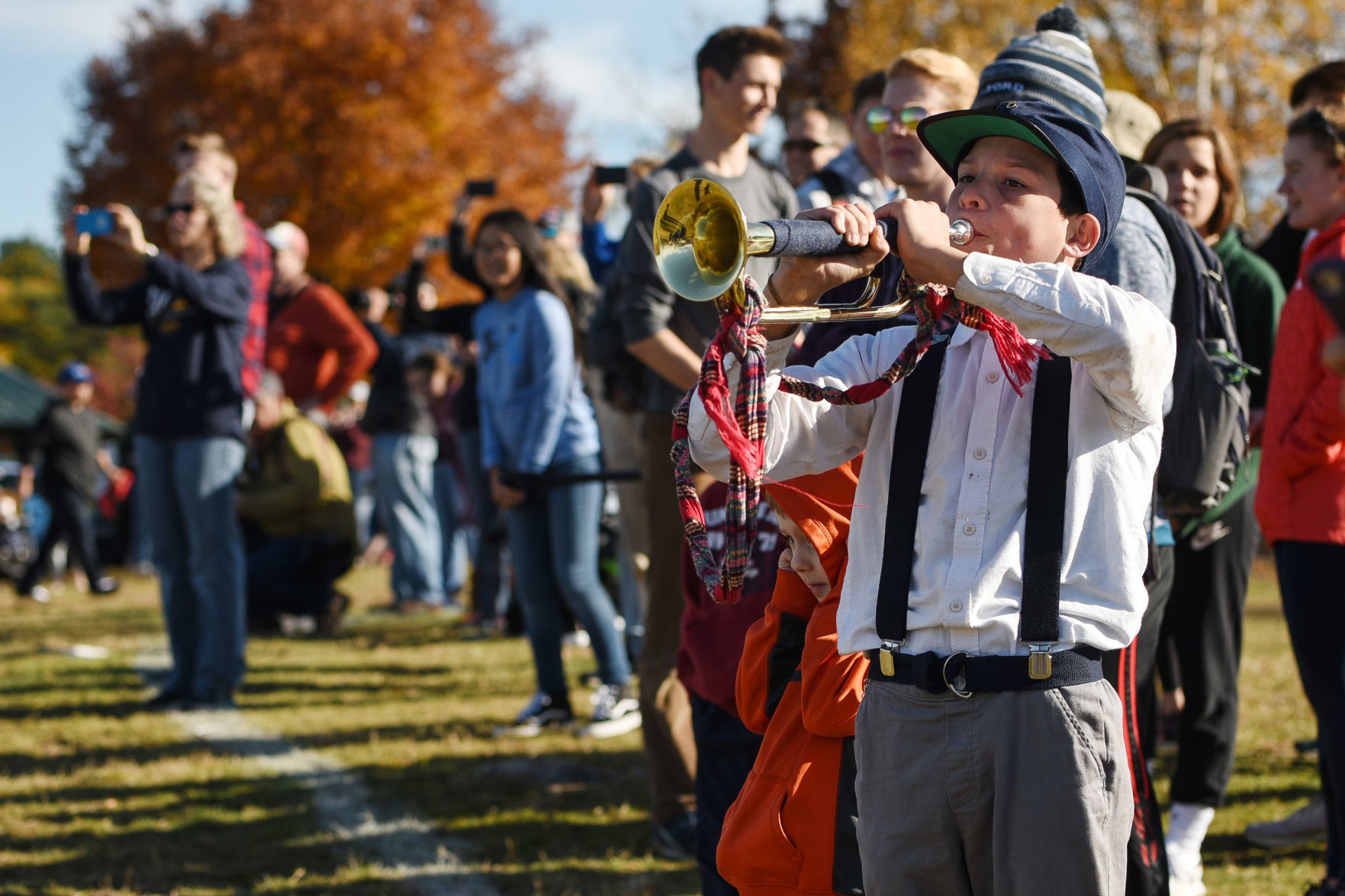 Scene Setter -- playing the trumpet